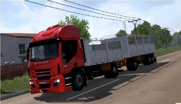 ETS2 - Iveco Cursor 330 Rigid + Trailer 3 Axes Double Astivia Barand (1.43.x)