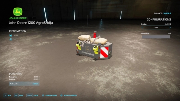 FS22 - John Deere 1200kg V1.0