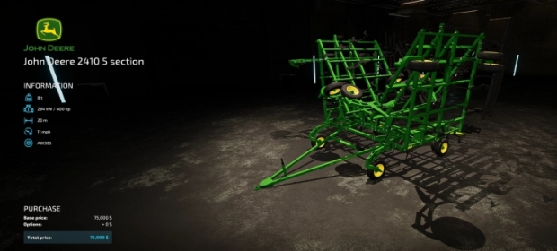 FS22 - John Deere 2410 5 Section V1.0