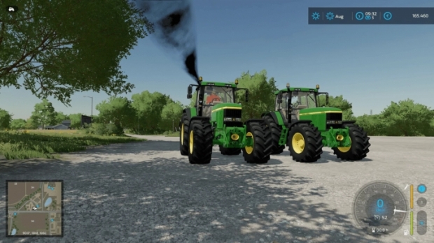 FS22 - John Deere 7810 Gearshift And Smoke V1.0