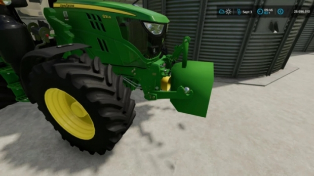FS22 - John Deere Eigenbaugewicht 800Kg Weight V1.0