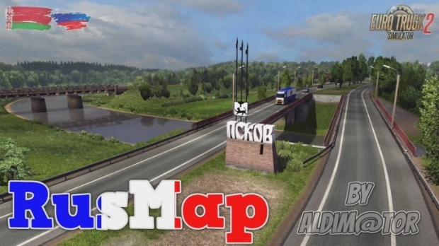 ETS2 - Map of Russia and Belarus RusMap V2.4.3 (1.43.x)