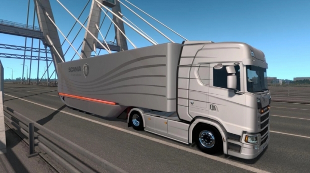 ETS2 - Mercedes Aero Dynamic Trailer V1.2.6 (1.43.x)
