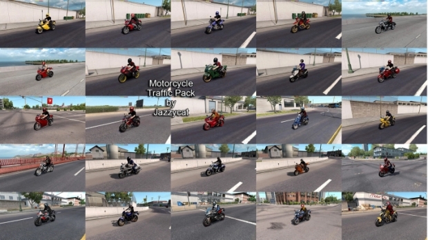 ETS2 - Motorcycle Traffic Pack V3.9.3 (1.43.x)