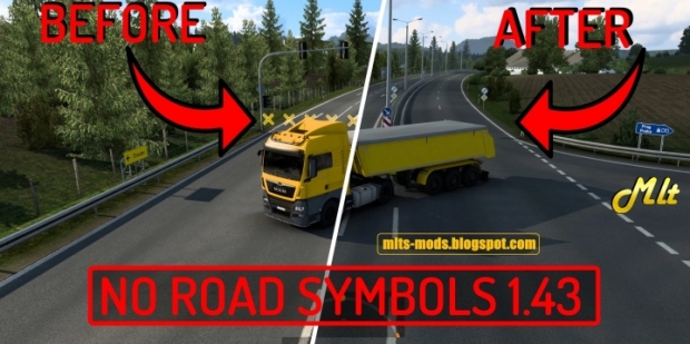 ETS2 - No Road End Symbols (1.43.x)