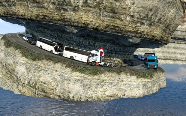 ETS2 - PKU Extreme Road Map Savegame (1.43.x)