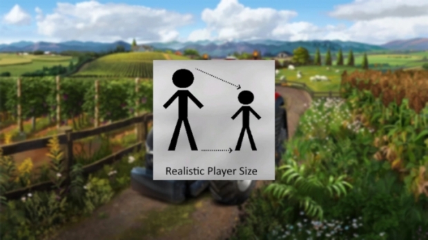 FS22 - Realistic Player Size V1.0