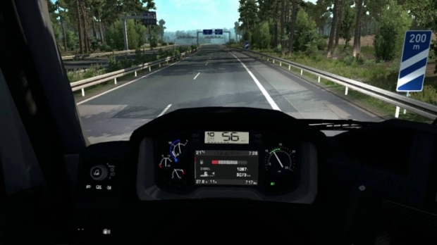 ETS2 - Renault Range-T Custom Dash Night Version Only (1.43.x)