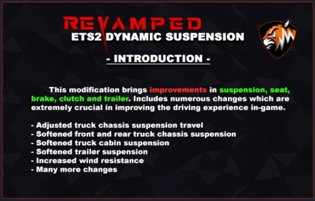 ETS2 - Revamped Dynamic Suspension V6.4.0 (1.43.x)