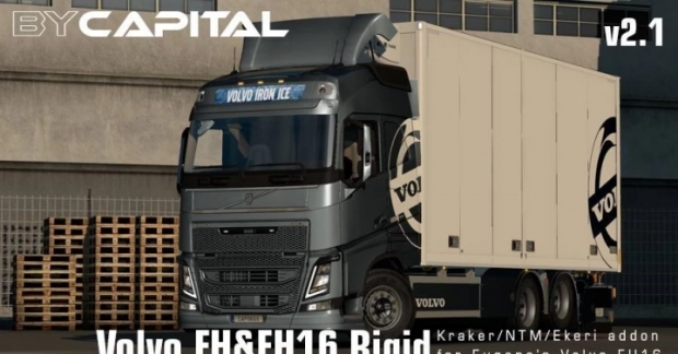 ETS2 - Rigid Chassis Addon for Eugenes Volvo FH16 2012 V3.1.8 (1.43.x)