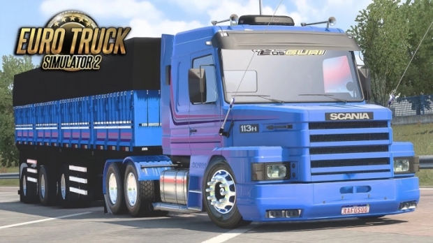 Conjunto Scania 113H + Granel Arqueada Top Mods Ets2 1.43