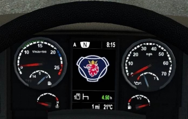 ETS2 - Scania Dashboard Computer V3.9.9 (1.43.x)