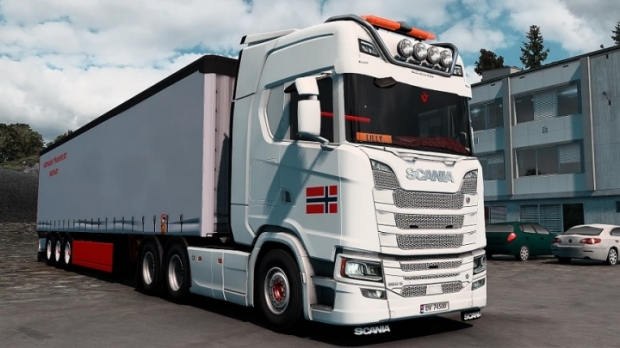 ETS2 - Scania NextGen Red Plusch Danish (1.42.x)