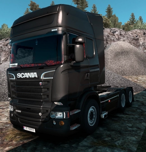 ETS2 - Scania RJL Topline Interior Red Plusch Danish V1.0 (1.43.x)