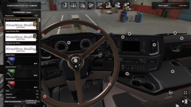 ETS2 - Scania Vabis Steering Wheel Pack V1.4 (1.43.x)