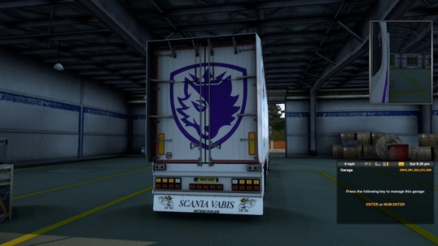 ETS2 - Scania Vabis Trailer MudFlap V1.0 (1.42.x)