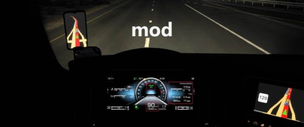 ATS - SCS Cascadia Custom Digital Dashboard V1.0 (1.43.x)