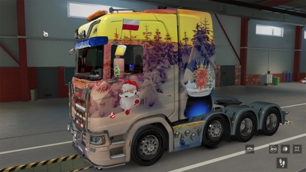 ETS2 - SCS Scania S 2016 + SCS Box Trailer Paintjob V1.0 (1.43.x)