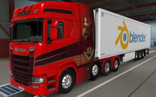 ETS2 - SCS Trailer Krone Cool Liner Blender Skin V1.0 (1.43.x)