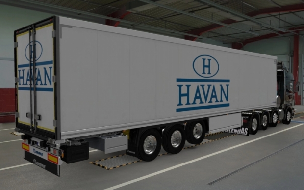 ETS2 - SCS Trailer Krone Cool Liner Havan Skin V1.0 (1.43.x)
