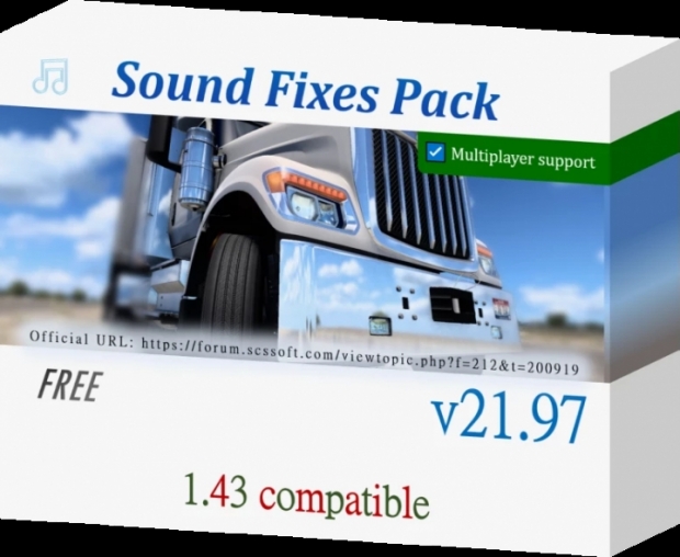 ATS - Sound Fixes Pack V21.97 (1.43.x)