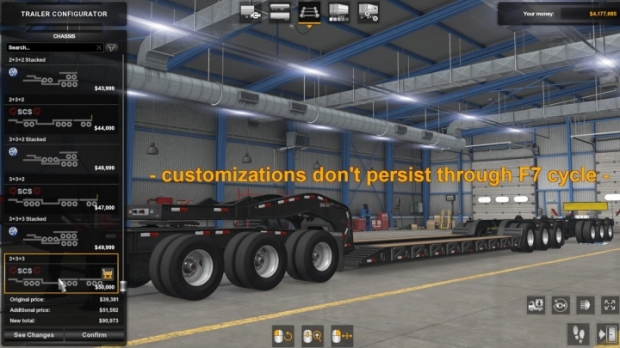 ATS - Stacked SCS Lowboy Trailers (1.43.x)