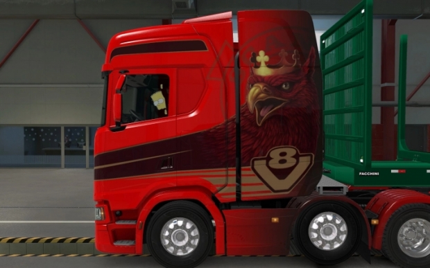 ETS2 - Sticker Glass for All Trucks Barth Simpsons (1.43.x)