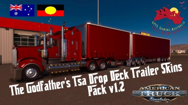 ATS - The Godfathers TSA Drop Deck Trailer Skins Pack V1.2 (1.43.x)