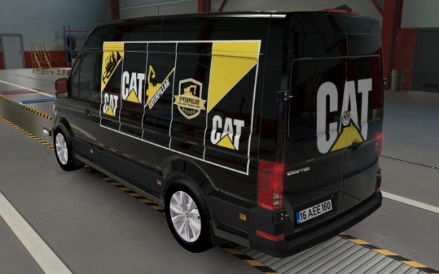 ETS2 - Volkswagen Crafter Caterpillar Skin (1.43.x)