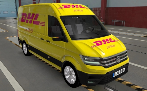 ETS2 - Volkswagen Crafter DHL Express Skin V1.0 (1.43.x)