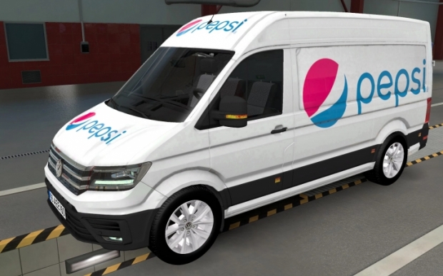 ETS2 - Volkswagen Crafter Pepsi Skin V2.0 (1.43.x)