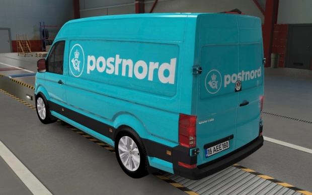 ETS2 - Volkswagen Crafter Postnord Skin (1.43.x)