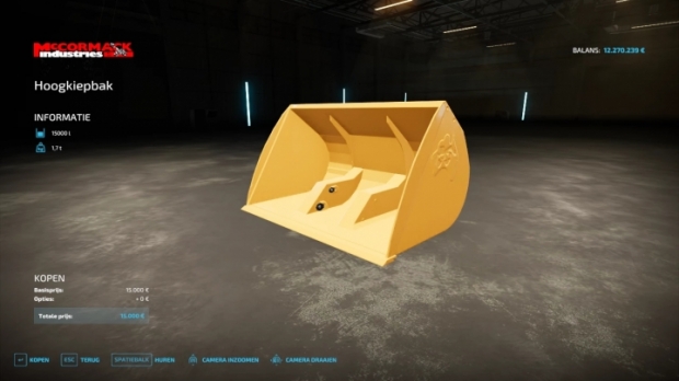 FS22 - Wheelloader Bucket Mc.Cormack DEM V1.0