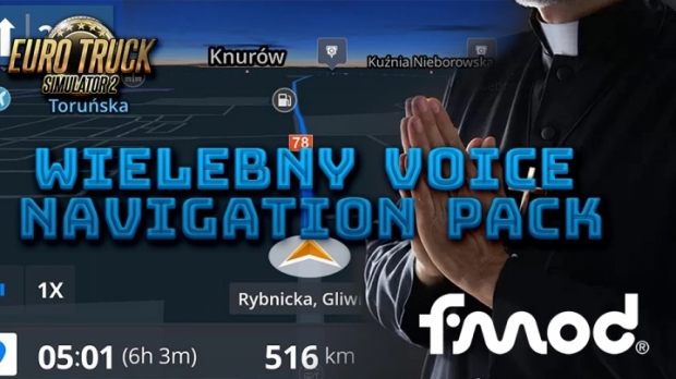 ETS2 - Wielebny Voice Navigation Pack V2.2 (1.43.x)