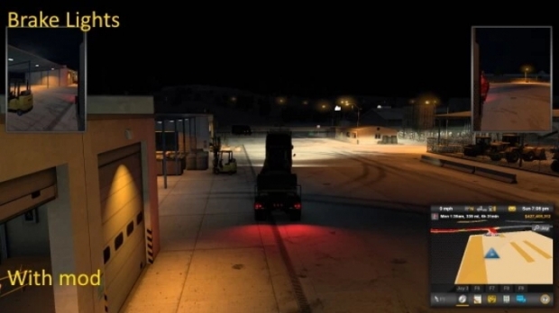 ETS2 - Brighter Truck and Trailer Lights V2.1 (1.43.x)