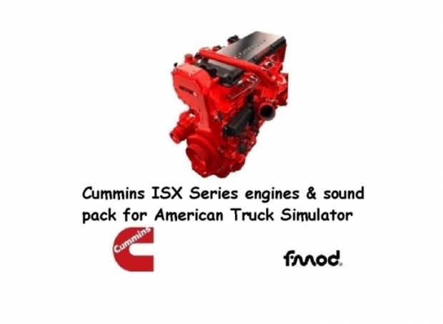 ATS - Cummins ISX Engines & Sounds Pack V1.3 (1.43.x)