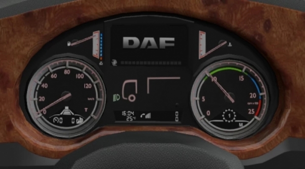 ETS2 - DAF XF 105 Custom Dashboard V1.2.2 (1.43.x)
