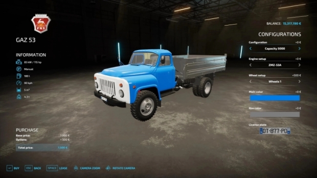 FS22 - Gaz-53 Alteration V0.1.1