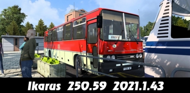 ETS2 - Ikarus 250-59 Apollo + Interior + Passengers V2.1.5 (1.43.x)