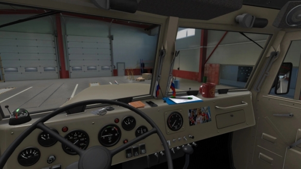ETS2 - Interior Dashboard Toys in KrAZ Fix (1.43.x)