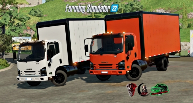 FS22 - Isuzu NPR 2018 (Autoload) Pallets and Bales V1.1