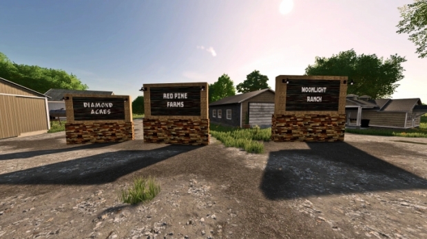 FS22 - Lighted Farm Signs V1.0
