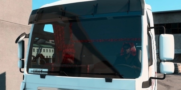 ETS2 - MAN TGA Red Danish Plusch Interior + Exterior (1.43.x)