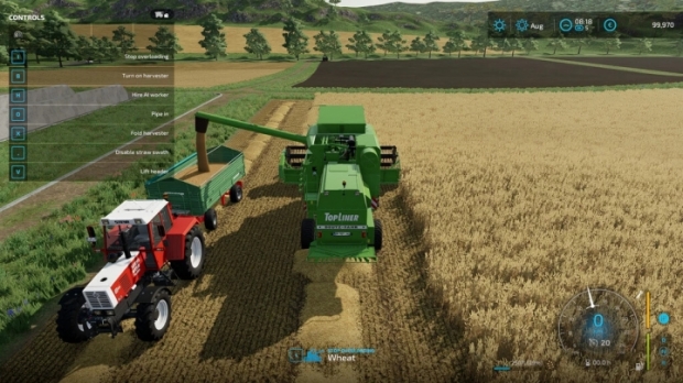 FS22 - Manual Combine Discharge V1.0