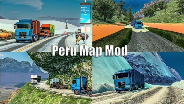 ETS2 - Map Puno Peru  + Convoy Ready (1.43.x)