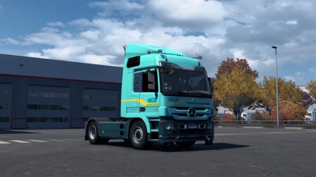 ETS2 - Mercedes Low Cab MGE Skin (1.43.x)