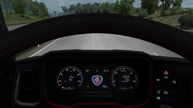 ETS2 - Next Gen Scania Custom Dash V2.0 (1.43.x)
