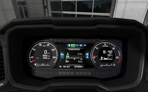 ETS2 - Next Gen Scania Custom Dash V2.1 (1.43.x)