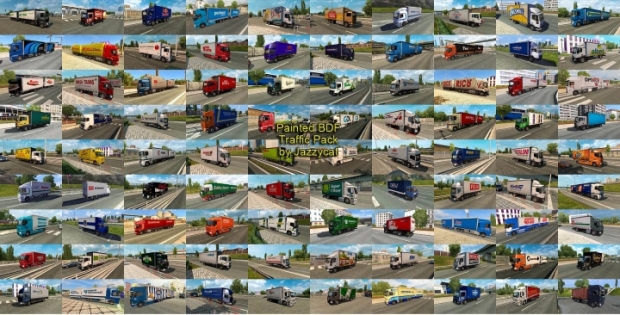 ETS2 - Painted BDF Traffic Pack V11.1 (1.43.x)