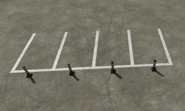 FS22 - Placeable Parking Lines V1.0